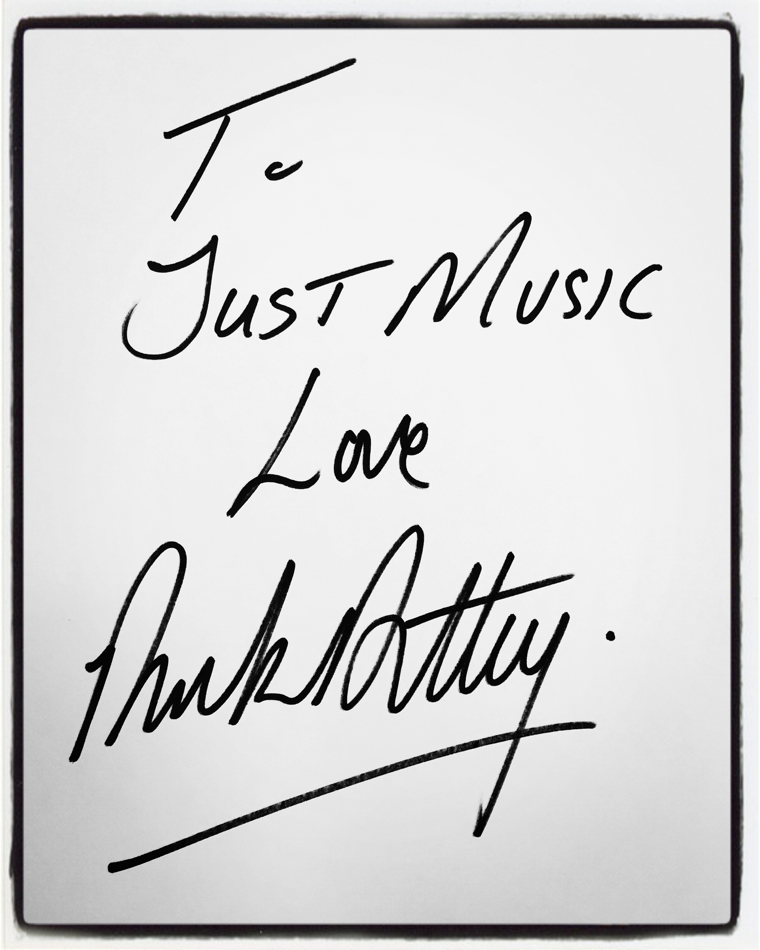 Rick Astley Dédicace JustMusic.fr